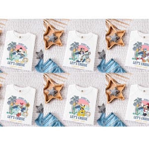 Custom Disney Wish Let's Cruise Shirt, Let's Cruise Shirt, Disneyland Shirt, Disney Character Shirt, Disney Cruise Shirts, Disneyworld Shirt