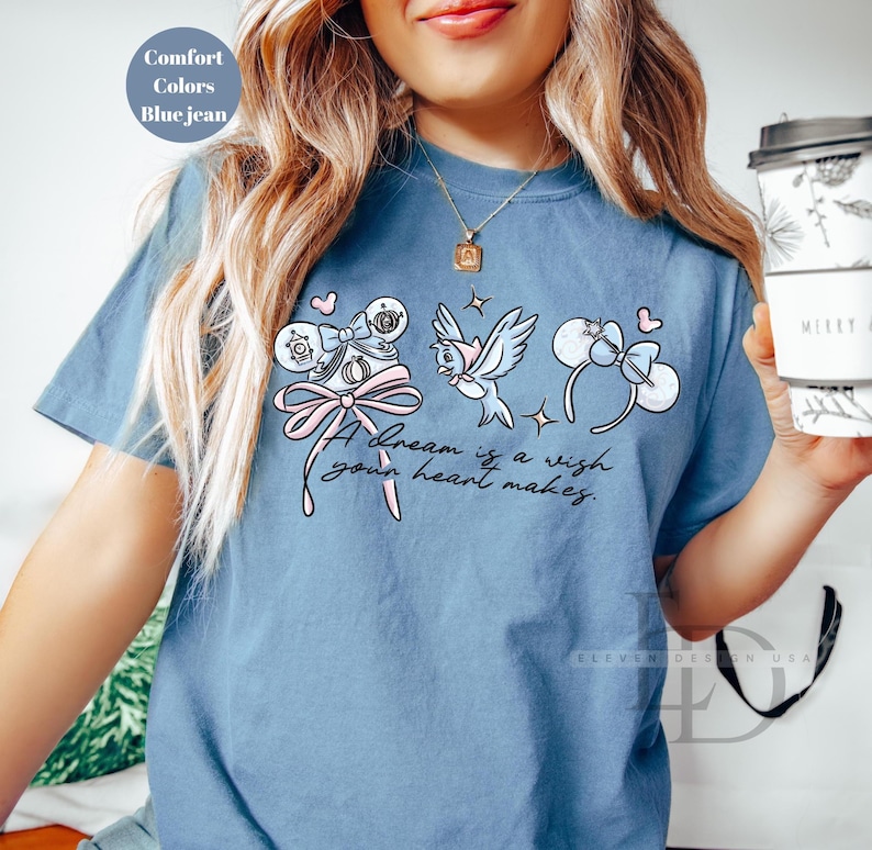 Camiseta Comfort Colors de princesas Disney, camiseta de Disneyworld, Ariel Aurora Elsa Blancanieves Jazmín Bella Rapunzel Anna Tiana, camiseta de Cenicienta, imagen 7