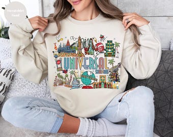 Vintage Universal Studios Sweatshirt, Universal Studios Family Vacation 2025 Sweatshirt, Universal Studios Trip Shirt, Universal Sweatshirt,