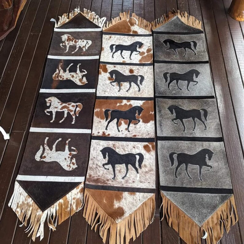 Cow Runner Dynasty Collection Fully Handmade Cowhide Skin Rug Western