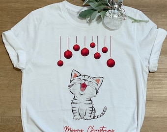 Camiseta Gato de Natal Meowy