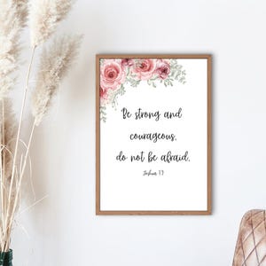 Floral Bible Verse Wall Art Set of 3 | Printable Scripture Decor for Girls Room | Christian Nursery Art | Digital Download