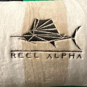 Embroidered Boat Towel 