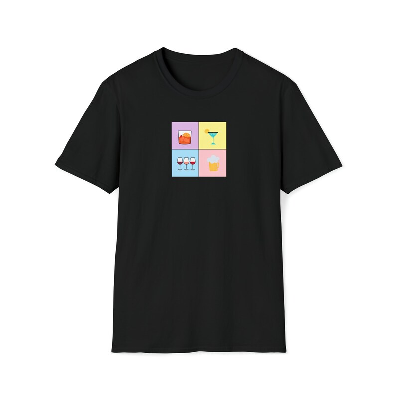 WINE TSHIRT | Premium Tshirt | Party Tee Shirt | Wine Lovers Gift | Beautiful Soft Cotton Unisex Fun Casual Nightout Comfortable Tshirt Black