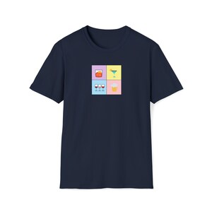 WINE TSHIRT | Premium Tshirt | Party Tee Shirt | Wine Lovers Gift | Beautiful Soft Cotton Unisex Fun Casual Nightout Comfortable Tshirt Navy