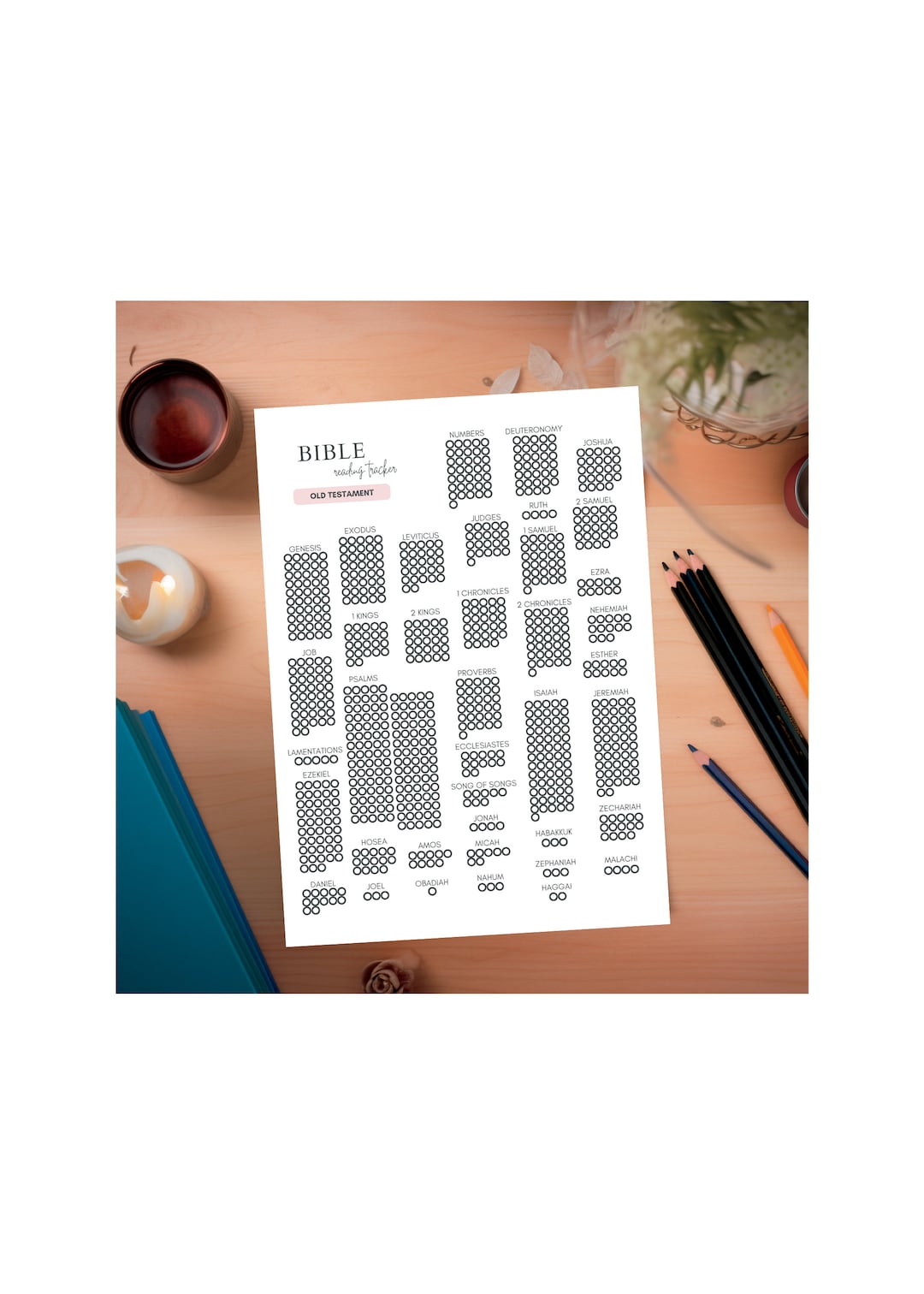 Printable Bible Reading Tracker - Bible Checklist - Bible Daily Reading ...