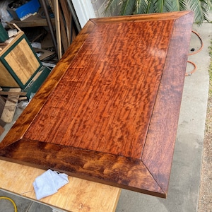 Rare Figured Bubinga/Iroko Coffee Table