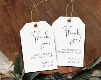 Wedding Favor Tags Thank You Tag DIY Wedding Tag Printable Wedding Tag wedding Thank You Tag Favor Tag Printable - Noel