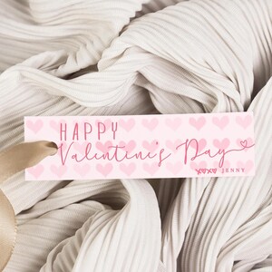 Printable Happy Valentine&#39;s Day Favor Tag Template Valentine Favor Tag DIY Valentine Gift Tag Instant Download Valentine Tag