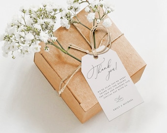Wedding Thank You Tag DIY Welcome Bag Tag Printable Thank You Tag Favor Tag Hotel Thank You Tag Welcome Tag Template - Emily
