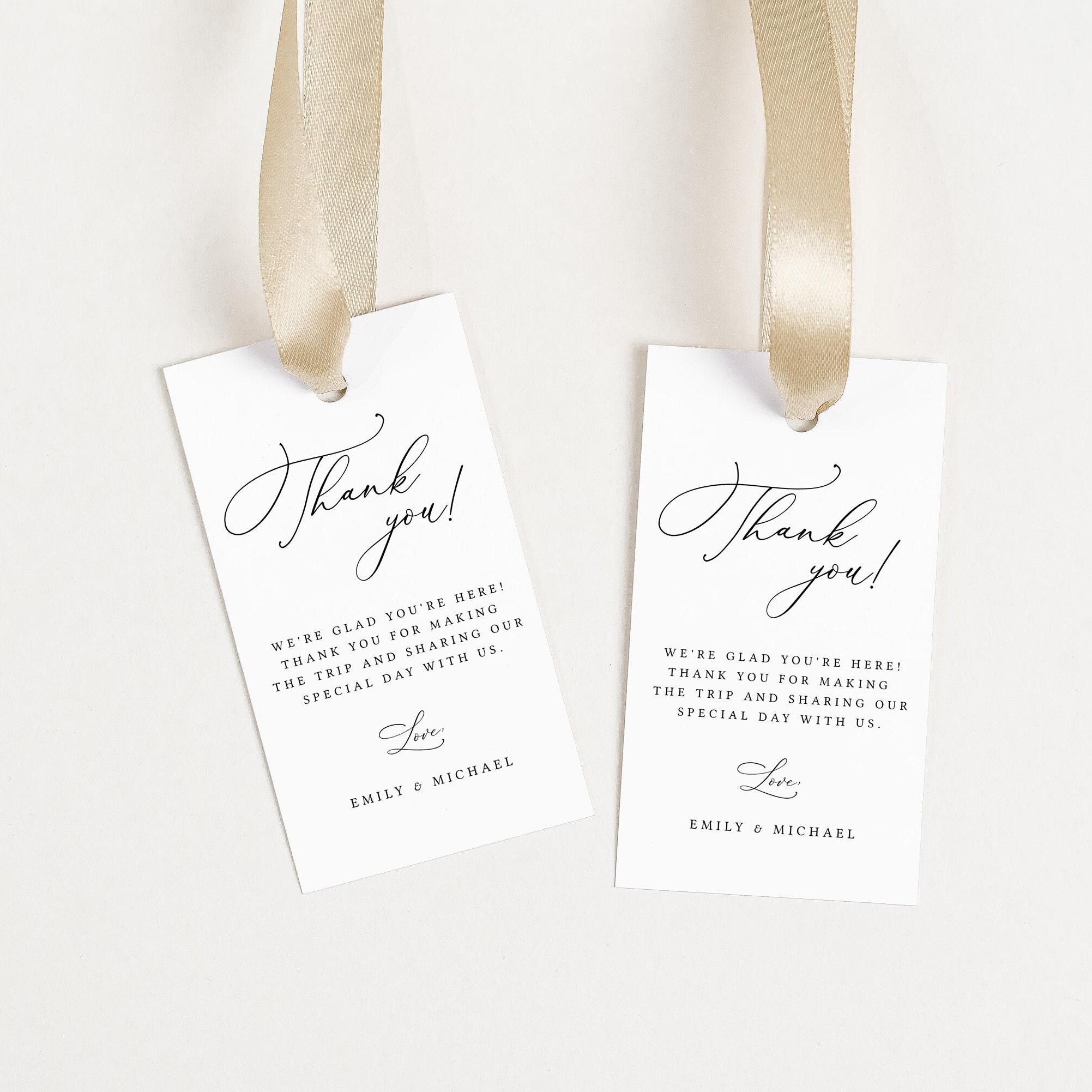 Wedding Thank You Tag DIY Welcome Bag Tag Printable Thank You Tag Favor ...