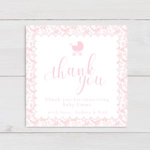 Baby Shower Gift Tags, With Love Tag, Shower Favor Tag, Thank You Baby Shower Tag, Personalized Baby Shower Tags, Custom Baby Favor Tags