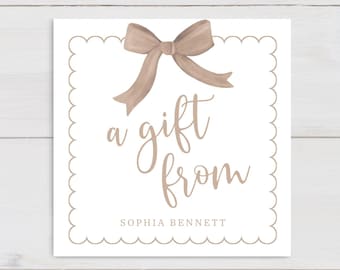 A Gift From Tag, Homemade Gift Tag, Bake Goods Tag, Homemade Treats Tag, A Gift From, To/From Tag, Made with Love, Neutral Gift Tag