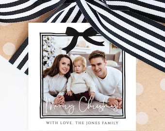 Christmas Photo Gift Tags, DIY Photo Tag, Printable Photo Christmas Tag, Holiday Favor Tag, Photo Gift Tag, Holiday Photo Gift Label