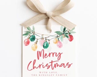 Etiquetas de regalo navideñas, etiquetas imprimibles para fiestas, etiquetas para regalos navideños, etiquetas para regalos navideños, plantilla de etiqueta navideña Grandmillennial