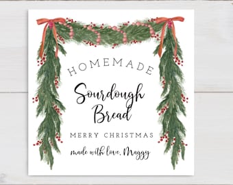 Homemade Bread Gift Tags, Homemade Tag, Bake Goods Tag, Sourdough Bread Tag, Homemade Bread Tags, Bread Favor Labels, Baked with Love Tags