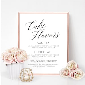 Bearbeitbare Hochzeitstorte Menü Vorlage Kuchen Flavours Zeichen Druckbare Dessert Schild Hochzeitstorte Flavours Zeichen Dessert Menü Zeichen Hochzeitstorte Zeichen