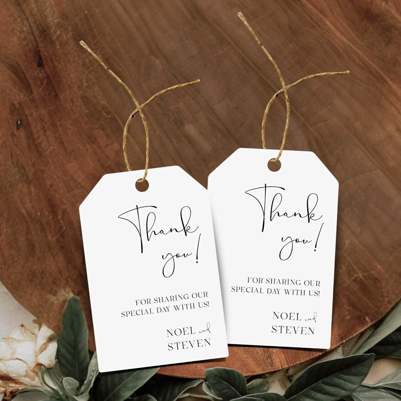 Wedding Favor Tags Thank You Tag DIY Wedding Tag Printable Wedding Tag ...