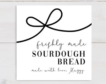 Modern Homemade Bread Tags, Homemade Tag, Bake Goods Tag, Sourdough Bread Tag, Homemade Bread Tags, Bread Labels, Baked with Love Tags