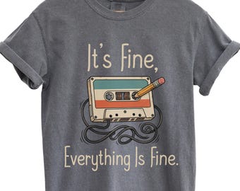 Retro Cassette Tape Shirt, Funny Sarcastic 80s Graphic Tee