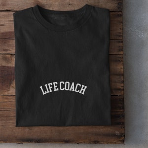 Livscoach-t-shirt, personlig yrkes-t-shirt, personlig jobbtitel-t-shirt, mjuk vintage-t-shirt, retro-t-shirt, yrkes-t-shirt