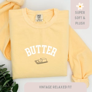 Butter Foodie Ultra Comfort Vintage Sweatshirt, Weihnachten Geburtstagsgeschenk, einzigartige Geschenkidee, Kochen Koch Pullover, Winter Herbst Pullover