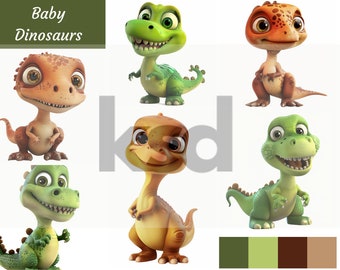 Baby Animated Dinosaur Printable Arts