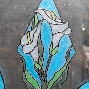 Faux Stained Glass Flowers