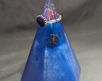Large Cone Ring Holder - Blue