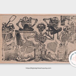 Frame TV Halloween Art: José Guadalupe Posada Skeletons (Digital Download)