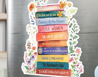 Naklejka na ulubione książki, wodoodporna, Kindle z personalizowaną półką na książki, Bookstagram Booktok Bookish Gift dla Bookworm