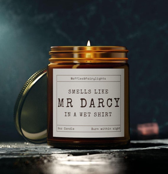 Mr Darcy Book Lover Candle, Funny Book Lover Gift, Pride and Prejudice, Jane Austen Gifts, Book Candle, Bookish Candle, Gift for Reader