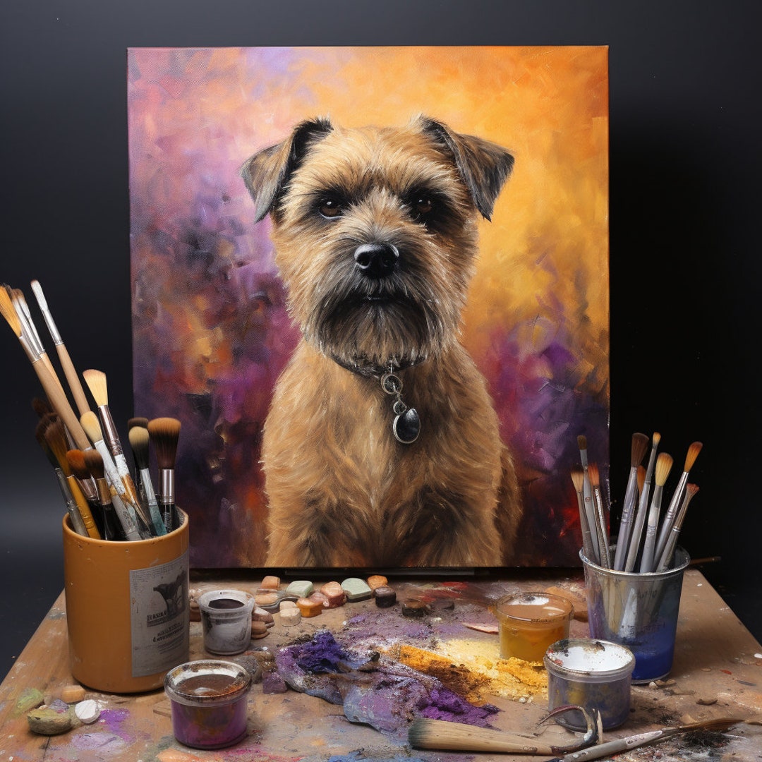 Unique Pet Portraits Handpainted Commission for Dogs and Deceased