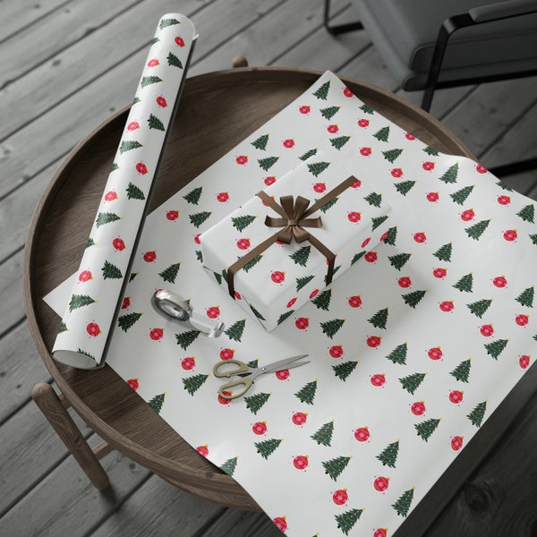 Festive Christmas Wrapping Paper Set | Holiday Gift Wrap for a Magical | Christmas Tree