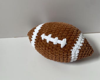 Handmade Football Plushy. Plush Football Toy. Baby Football. Made to order by anneestitches