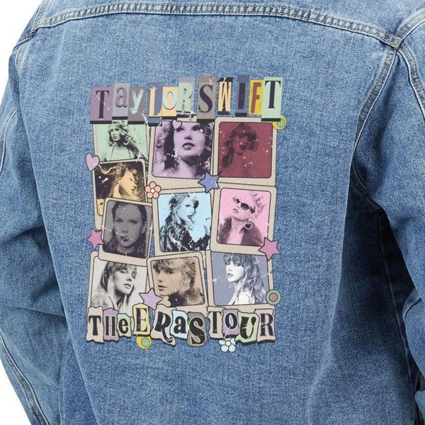 Taylor Swiftie TTPD Retro Jeans Jacket For Swifte, Eras Tour Outfit, TheTortured Poets Department Vintage Jacket