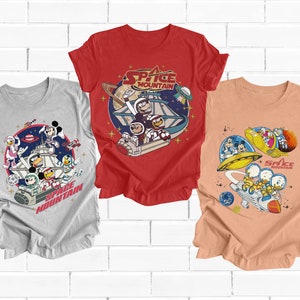 Vintage Disney Shirt, Retro Disney Shirt, Space Mountain Retro Shirt, Disneyland Shirt, Disneyworld Shirt, Vintage Mickey and Friends Shirt