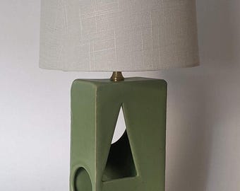 Parliament C lamp | Architectural Inspired Ceramic Lamp | Parliament Building Design | Handmade Stoneware Table Lamp | Modern Brutalist