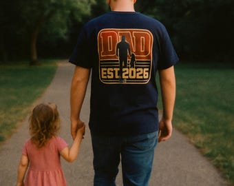 Personalized Dad Shirt | Custom Year Dad Gift | Fathers Day Gift from Kids | Retro Varsity Dad Tshirt | New Dad Shirt
