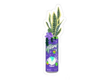 Halloween Energy Drink Succulent Sticker - Halloween Decal