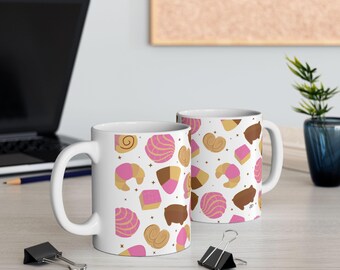 Mexican Pan Dulce Pattern Ceramic Mug