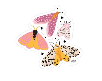 Moth Sticker - Entomology Decal