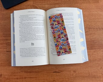 Cute Village with Houses Bookmark