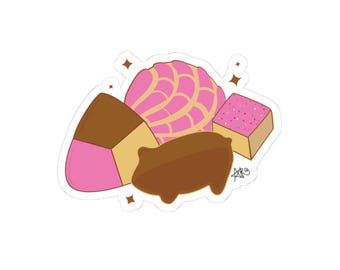 Mexican Pan Dulce Sticker - Concha, Oreja, Cuerno Decal