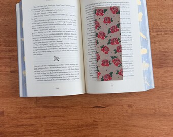 Rose Floral Bookmark