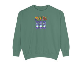 Halloween Energy Drink Floral Sweatshirt