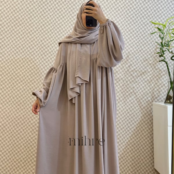 Muslim women clothing, aid abaya, hijab, muslim prayer dress, muslim abaya, abaya khimar, abaya set, jilbab, hijab, modest style