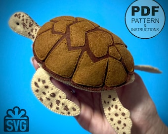 Stuffed Turtle - Etsy