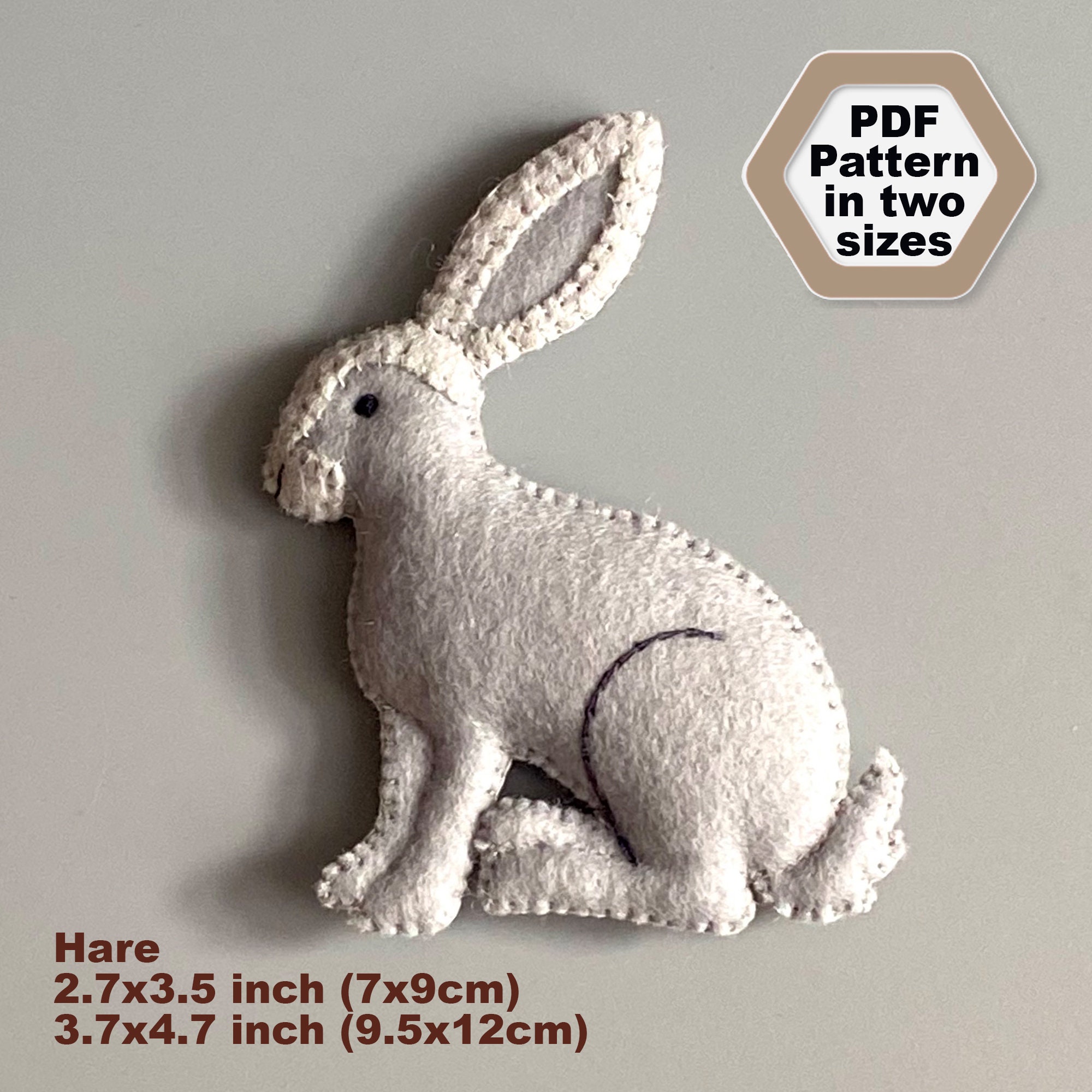 Felt Animals Sewing PDF Pattern and SVG. Stuffed Animals DIY. (fox ...