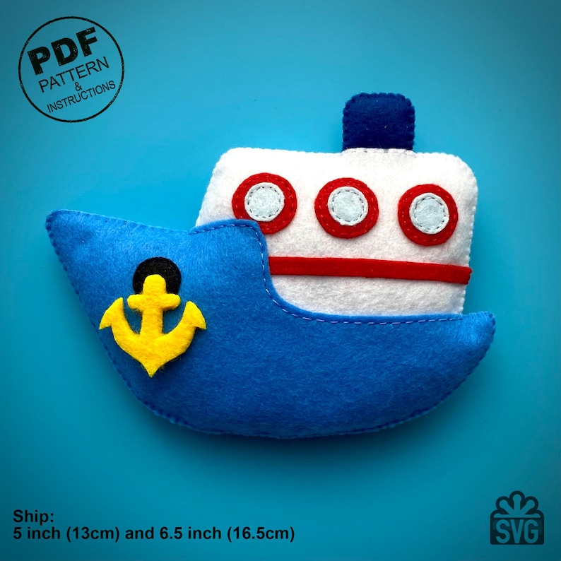 Basic Felt Train Pattern Felt Transport Sewing Pattern: Car, Train, Plane, Ship (PDF). Vehicle ...